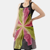 Tablier Joy, Vert rose Anthracite Imaginaire Fleur Fractal (Insitu)