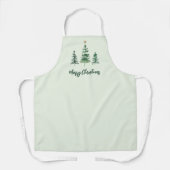 Tablier Joyeuse Aquarelle de Noël étoile or (Recto)