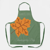 Tablier Joyeuse fête de Thanksgiving, Saison d'automne, Mo (Recto)