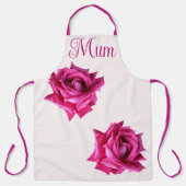 Tablier Joyeuse fête des mères assez rose rose chaud flora (Recto)