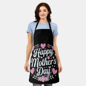 Tablier Joyeuse fête des Mères Maman Mémé Floral Mignon (Porté)