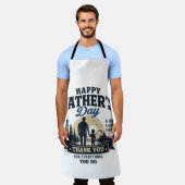 Tablier Joyeuse fête des pères - Meilleur papa ever (Porté)