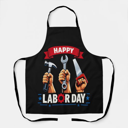 Tablier Joyeuse fête du Travail (Recto)