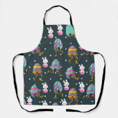 Tablier Joyeuse journée de Pâques - Drôle Lapin Souhaite M (Recto)