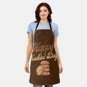Tablier Joyeuse Journée des cookies, Journée nationale des (Porté)