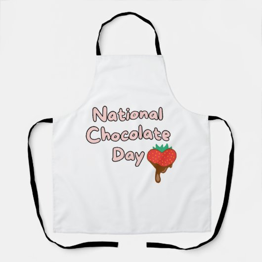 Tablier Joyeuse journée nationale du chocolat (Recto)