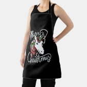 Tablier joyeuse licorne de noël (Insitu)