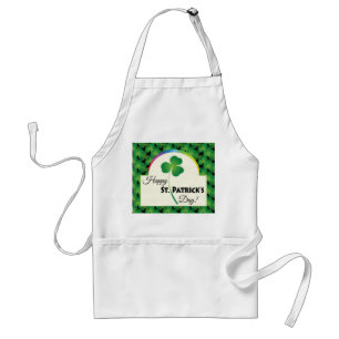 Tablier Joyeuse Saint-Patrick avec trèfle