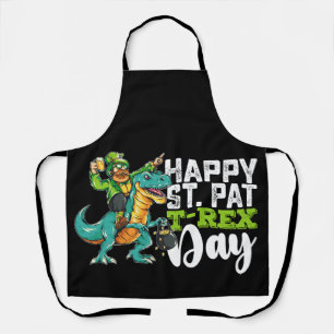 Tablier Joyeuse Saint-Patrick Pat T Rex Dinosaure