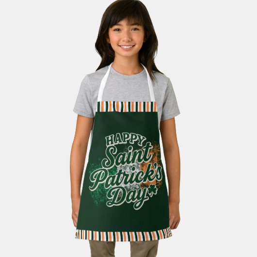 Tablier Joyeuse Saint-Patrick vintage (Insitu)