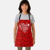 Tablier Joyeuse Saint-Valentin en forme de cœur-23803 (Insitu)