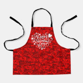 Tablier Joyeuse Saint-Valentin en forme de cœur-23803 (Recto)