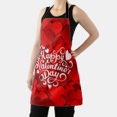 Tablier Joyeuse Saint-Valentin en forme de cœur-23803 (Insitu)