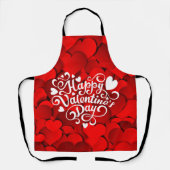 Tablier Joyeuse Saint-Valentin en forme de cœur-23803 (Recto)