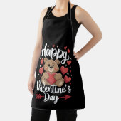 Tablier Joyeuse Saint-Valentin Ours Cœur Jolis Couple (Insitu)