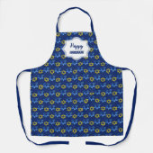 Tablier Joyeuses Etoiles D'Aquarelle Hanoukka De David (Recto)