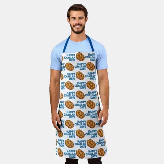 Tablier Joyeuses fêtes de Challah Hanoukka Chanukah (Porté)