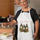 Tablier Joyeuses fêtes Lanternes d'hiver