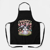 Tablier Joyeuses Pâques 2025  Œufs Lapin Mignon (Recto)