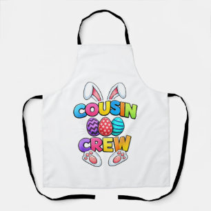 Tablier Joyeuses Pâques Cousin Crew Lapin Famille Équipes 
