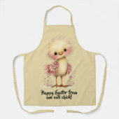 Tablier Joyeuses Pâques de la part d'un mignon poussin ! (Recto)
