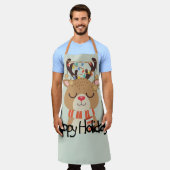 Tablier Joyeuses vacances Rudolph (Porté)