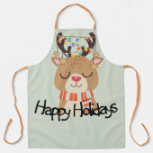 Tablier Joyeuses vacances Rudolph (Recto)