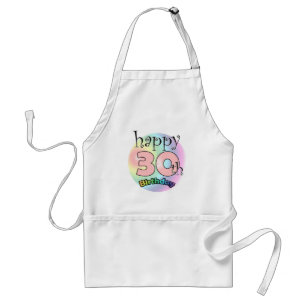 Tablier Joyeux 30e anniversaire (roze)