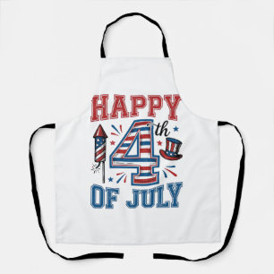 Tablier Joyeux 4 juillet Design vectoriel vintage patrioti