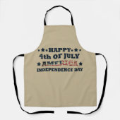 Tablier Joyeux 4 juillet fête de l'indépendance Amérique (Recto)