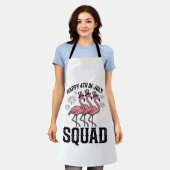 Tablier Joyeux 4 juillet Flamingo Squad Vector Design_1 (Porté)
