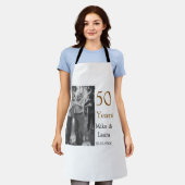 Tablier Joyeux 50e anniversaire ajouter nom du couple date (Porté)