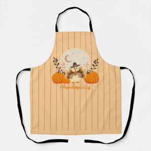 Tablier Joyeux Action de grâce Citrouille Dinde Orange Mig