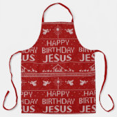 Tablier Joyeux Anniversaire Jésus Sweater Christian (Recto)