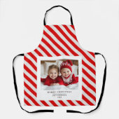 Tablier "Joyeux apéro de Noël personnalisé avec photo (Recto)
