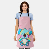 Tablier Joyeux bébé koala souriant ours avec coeur d'amour (Porté)