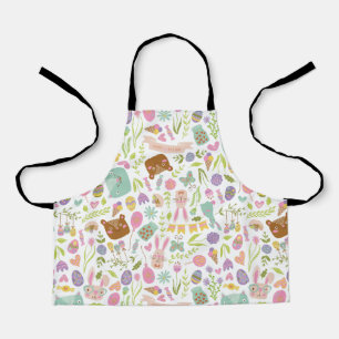 Tablier Joyeux Bunny de Pâques modèle floral