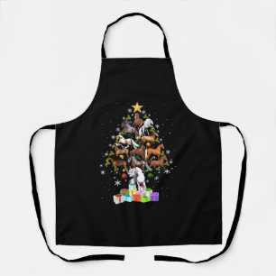 Tablier joyeux cadeau d'arbre de Noël pour homme femme che