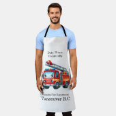 Tablier Joyeux camion de pompier avec échelle ! (Porté)