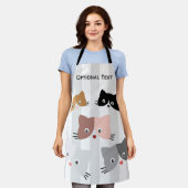Tablier Joyeux Chatons Curieux (Porté)