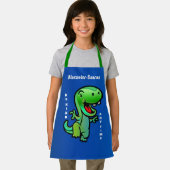 Tablier Joyeux Dinosaure Vert Be Kind Enfant Personnaliser (Insitu)