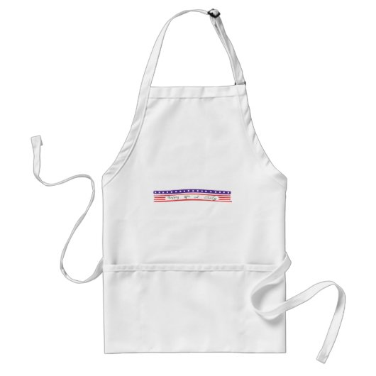 Tablier Joyeux drapeau 4 juillet américain (Devant)