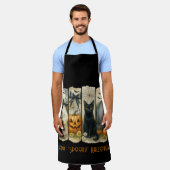 Tablier Joyeux "Éffrayant" Halloween Citrouille Fantôme Ch (Porté)