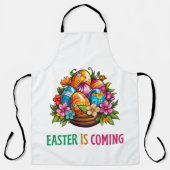 Tablier Joyeux Eggster - Chasse aux oeufs de Pâques (Recto)