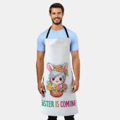 Tablier Joyeux Eggster - Oeufs de Pâques (Porté)