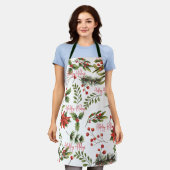 Tablier Joyeux employés vacances Famille botanique (Porté)