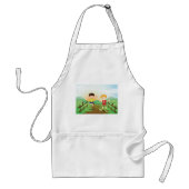 Tablier Joyeux Enfants Jouant À L'Extérieur (Devant)