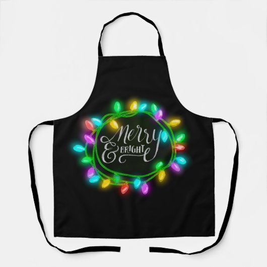Tablier Joyeux et brillant coloré Fêtes Apron (Recto)