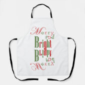 Tablier Joyeux et brillant temps deux ! (Recto)