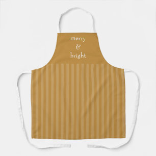 Tablier Joyeux et Joyeux Noël Or